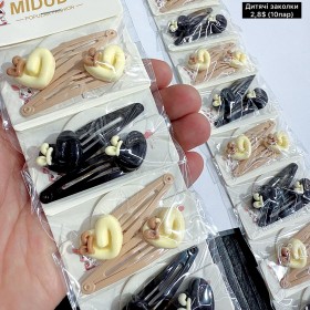 Дитячі заколки 10278 (Ціна за 10пар)